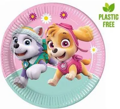 Zdjęcie produktu dla Talerzyki papierowe PSI PATROL Skye i Everest, 23cm, 8szt.