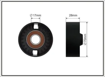 Image de rouleau 70x17x28 plastique autorefroidissant