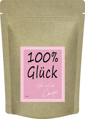 Produktbild von 100% Glück - Teegeschenk von Christea - 70 g - Glückstee Früchtetee