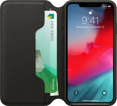 Produktbild von Apple MRX22ZM/A, Folio, Apple, iPhone XS Max, 16,5 cm (6.5"), Schwarz