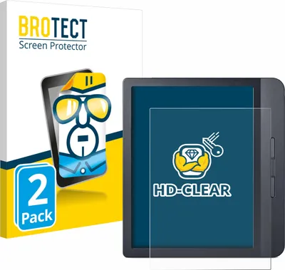 Produktbild von 2x Für Kobo Libra H2O / Colour 2024 Schutzfolie BROTECT Displayschutz Display Schutz Folie Klar Transparent