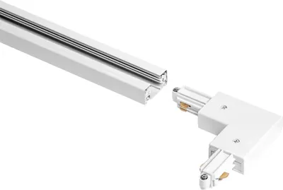 Produktbild von LEDVANCE TRACKLIGHT optionaler 90°-Eckverbinder, weiß, für die Verbindung von zwei Stromschienen über Eck, modernes, loftartiges Design, zur Realisierung unterschiedlicher Anordnungen