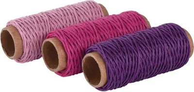 Immagine prodotto di Rayher 53927000 Rayher Kordeln Hanf matt pink 1,0 mm x 12,0 m