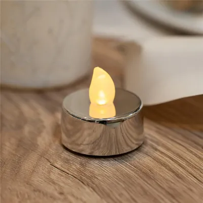 Obrázek produktu pro LED čajová svíčka stříbrná