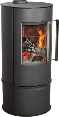 Produktbild von Kaminofen Dauerbrand Rund Schwarz Holzofen 9 kW Hosseven 7000 Holz Ofen Mehrfachbelegung Kamin Heizofen Dauerbrandofen