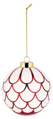 Produktbild von Alessi - Delight Weihnachtsbaumkugel Wellenornament, Ø 9 cm