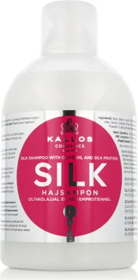 Produktbild von Kallos KJMN Silk Shampoo, 1000 ml, Shampoo, Unisex, trockenes Haar, Stumpfes Haar, Glanz, Flasche