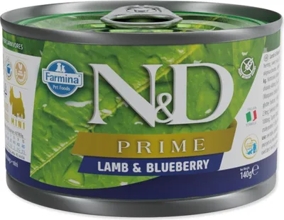 Produktbild von N&D Dog Prime Lamm & Blaubeere 140g