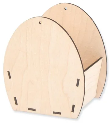 Immagine prodotto di Kit cesto pasquale in legno per bambini dai 4 anni