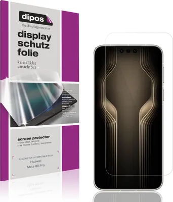 Immagine prodotto di 4x Pellicola Protettiva per Huawei Mate 80 Pro Protezione Schermo Claro Display dipos