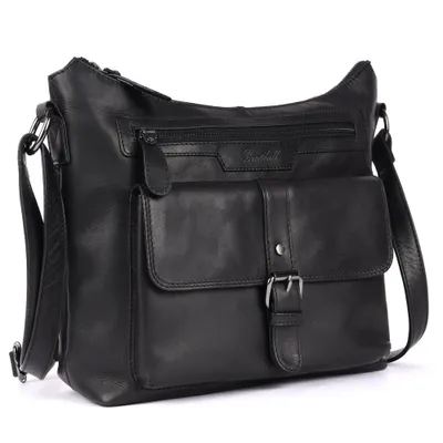 Produktbild von Benthill Damen Handtasche Leder - Umhängetasche aus weichem hochwertigem Echtleder - Vintage Fashion Bag Beutel - Shopper - Schultertasche