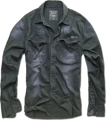 Produktbild von Brandit Hardee Denim Shirt Long Sleeve black, S