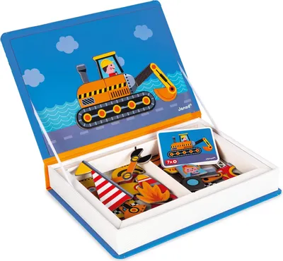 Immagine prodotto di Janod Janod Magnetibook Racers Voertuigen - Magneetboek