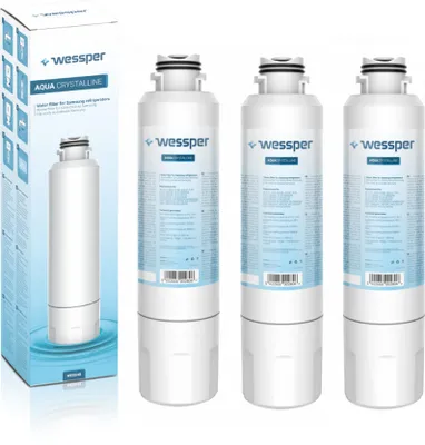 Produktbild von Wessper 3x Kühlschrank Wasserfilter, kompatibel mit Samsung DA29-00020B, DA97-08006A-B, HAF-CIN EXP, DA29-00020A, DA29-00019A - Ersatzfilter