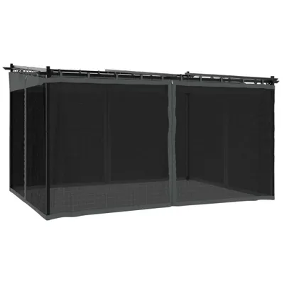 Produktbild von vidaXL Pavillon mit Netzwänden Anthrazit 4x3 m Stahl