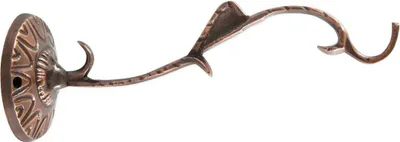 Produktbild von Wandhalterung Messing Bronce Haken Öllampe Halter Handarbeit Wandhaken 2189