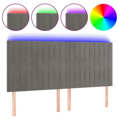 Produktbild von VidaXL 3122722, Hellgrau, Polyester, Holz, 1800 mm, 118 cm, 128 cm, 50 mm