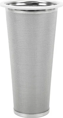 Obrázok produktu pre 304 Nerezová oceľ Cold Brew kávový filter kužeľ Mesh s bielym gumovým kruhom Coffee Brew Infuser pre ovocný nápoj 8x15cm/3.1x5.9in
