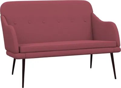 Obrázok produktu pre vidaXL Lavica Víno červená 110x76x80 cm Tkanina