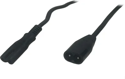 Produktbild von Hochwertiges Verlängerungskabel 3m C7-C8 Schwarz