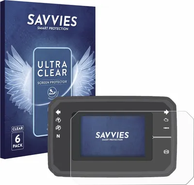 Produktbild von 6x Für Honda CB650R TFT Display Schutzfolie Savvies Displayschutz Display Schutz Folie Klar Transparent
