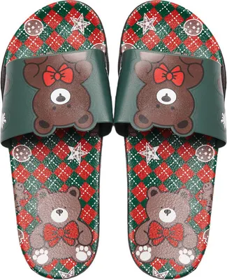 Produktbild von Damen Slipper Leicht Badeschuhe Hausschuhe Pantoletten Riki Grün Gr.36/37