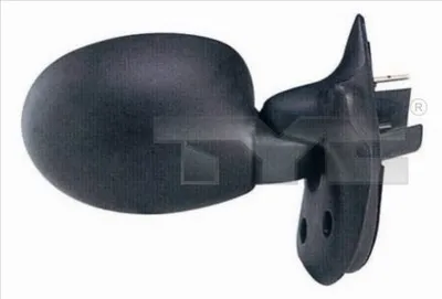 Produktbild von TYC Außenspiegel Schwarz Rechts (328-0069) für Renault Twingo I