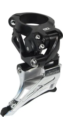 Image de SHIMANO FD-M6025-H dérailleur 'Deore', 2x10 vitesses, collier 34,9 mm, Down Swing, Dual Pull, 66-69°, High-Clamp, noir/argenté