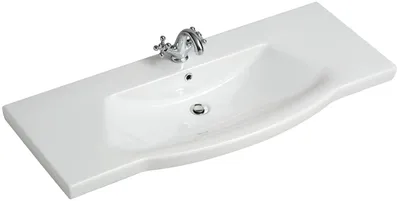 Produktbild von Pelipal Cassca Sprint Badmöbel-Set mit Waschtisch, Armaturbohrung und Überlauf, Weiß