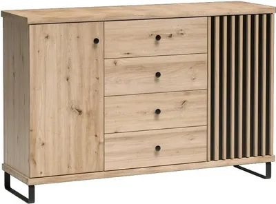 Produktbild von Marmex Möbel Kombikommode CALI 04 N Kommode Schubladenschrank mit Schubladen und Schranktüren