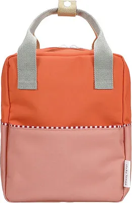 Produktbild von Sticky Lemon backpack small | wonders | colourblocking | lifebuoy orange + coral pink