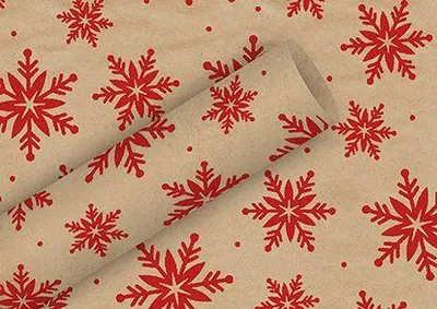 Produktbild von Braun + Company 1459-22609, Geschenkpapier, Braun, Rot, Muster, Herzlichen Glückwunsch, 2 m, 70 cm