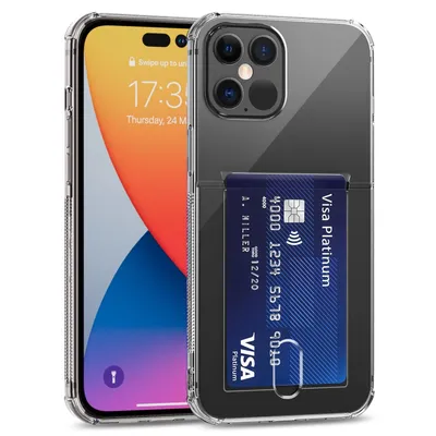 Imagen del producto de Funda de König Design compatible con Apple iPhone 14 Pro Max, de plástico blando, funda protectora para teléfono móvil, transparente