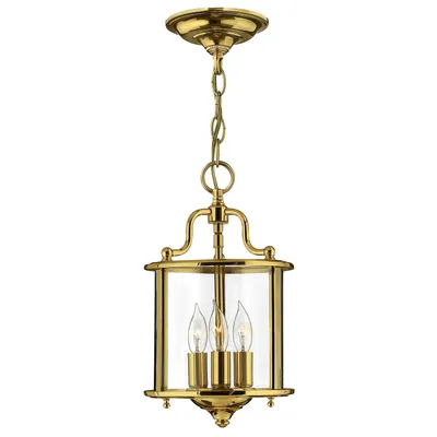 Immagine prodotto di Lampada a sospensione Elstead Gentry, attacco E14, 3 luci, in ottone lucidato