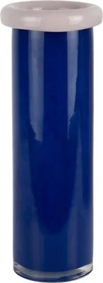 Produktbild von Present Time - Vase Plegado Xxl - Blau - 12x12x33cm