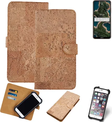 Produktbild von K-S-Trade Hülle kompatibel mit Nokia X20  Kork Handyhülle Cover  Schutzhülle TPU Case Bumper in Hellbraun, (1x)