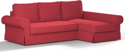 Produktbild von Dekoria Bezug für Backabro Bettsofa / Recamiere, rot, Bezug für Bettsofa Backabro mit Recamiere