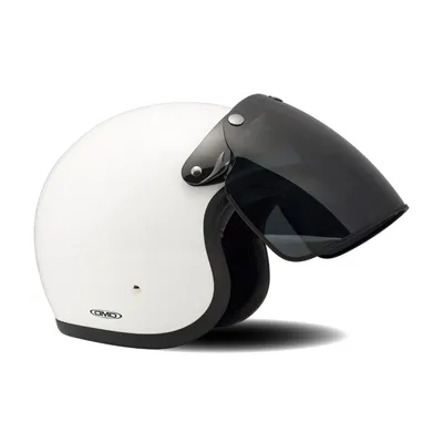 Produktbild von Geräucherter Klappvisier mit 3 Knöpfen für Vintage-Jet-Helm