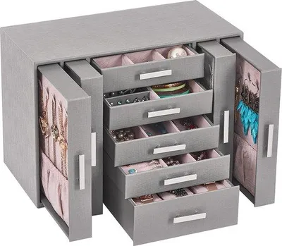 Image de Boîte de rangement Famanu pour femmes - 9 tiroirs, multifonctionnelle