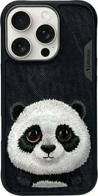 Immagine prodotto di Nimmy Etui Iphone 16 Pro 6.3 Czarny/Nero Big Eyed Pet 2.0 Panda