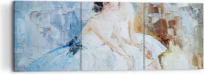 Produktbild von Bild auf Leinwand - Leinwandbild - Balletttänzer tanzen - 120x40cm - Wand Bild - Wanddeko - Leinwanddruck - Bilder - Kunstdruck - Wanddekoration - Leinwand bilder - Wandkunst - CA120x40-3767