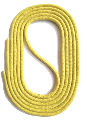 Produktbild von SNORS gewachste Schnürsenkel rund - GELB - 3mm - 75cm