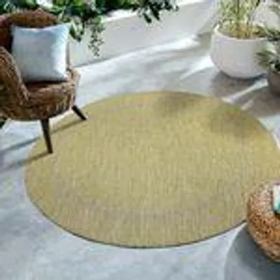 Produktbild von Outdoor Teppich,Unicolor - Einfarbig,Teppiche im modernen Stil,Küche, Balkon, Terrasse, Garten, Picknick Größe: 200 cm Rund