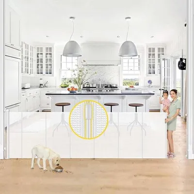 Produktbild von Famanu Sicherheitstor Extra Hoch und Extra Breit - 106 cm, 330 cm