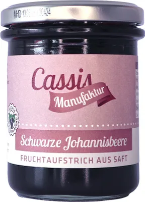 Produktbild von Fruchtaufstrich aus Saft Schwarze Johannisbeere ("geleeartig")