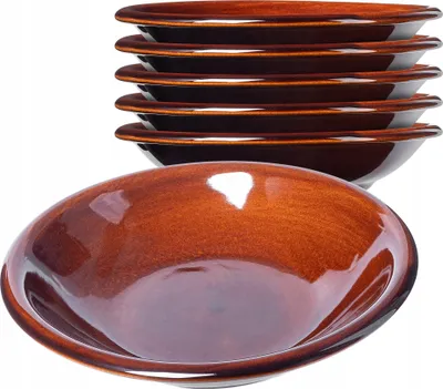 Zdjęcie produktu dla KADAX Talerze Obiadowe 23cm Kamionka Zestaw 6szt