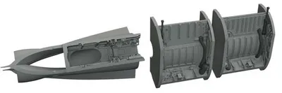Obrázok produktu pre EDUARD ED6481172 – Výsuvné podvozkové šachty pre Mikojan MiG-21F, model 1/48