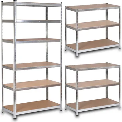Obrázok produktu pre Kovová polica na uskladnenie 222 x 110 x 50 cm Humberg HR-815