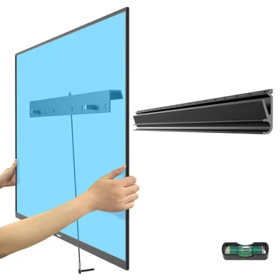 Immagine prodotto di Supporto a parete per televisori da 26 a 55 pollici, senza foratura, standard VESA 400x400 mm, capacità massima di 45 kg, colore nero