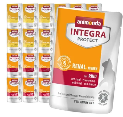 Produktbild von Animonda Integra Protect Renal 24x85g Nassfutter für Katzen mit Nierenerkrankungen, Geschmacksmischung